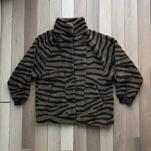 Adidas by Stella McCartney Zebra Print Fleece
Zip Up Jacket